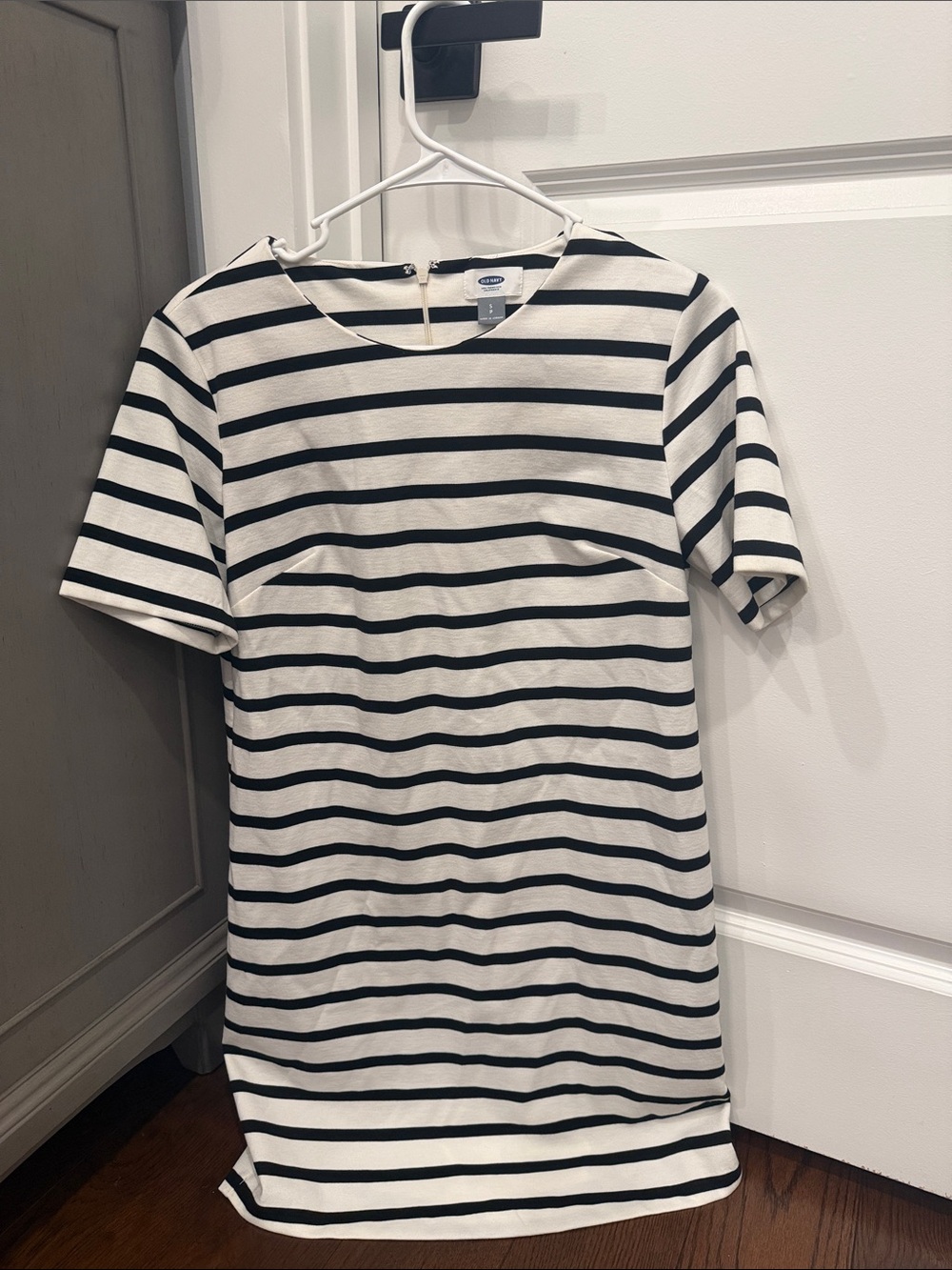 Old Navy Black & White Striped Dress NWOT